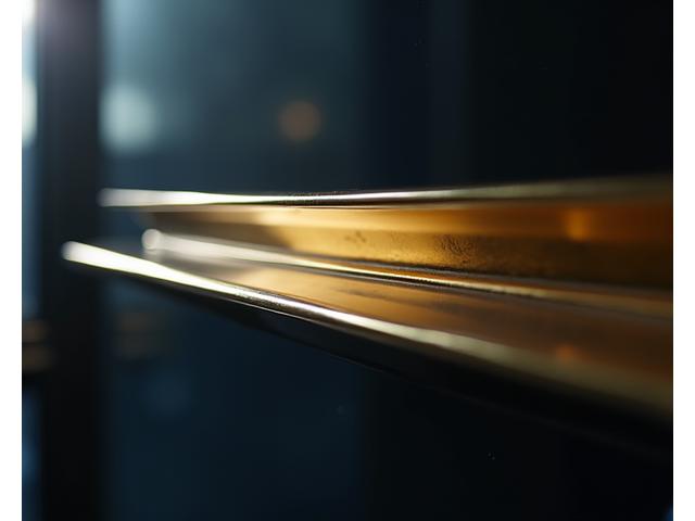 ジンザブルーム店内の真鍮製のアールデコ様式の装飾品。